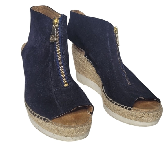 KANNA EMILY WEDGE SANDAL Navy Size 39 - Picture 6 of 6